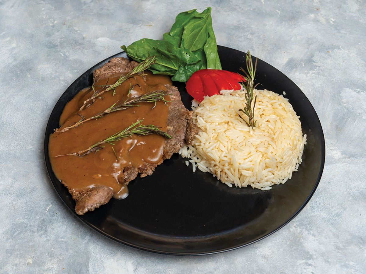Beef Steak With Rosemary Sauce