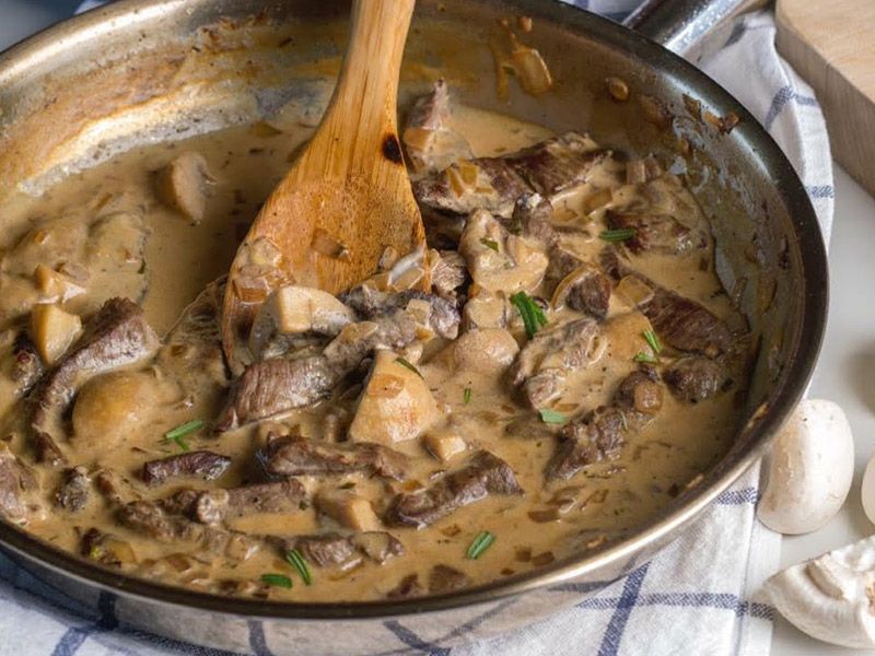 Beef Stroganoff Platter