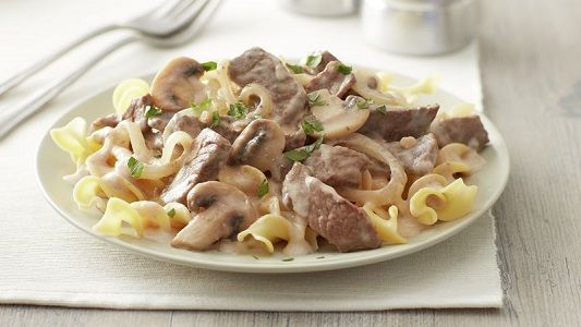 Beef Stroganoff Platter