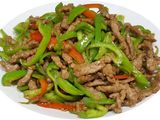 Beef With Green Peppers Platter