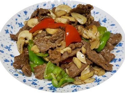 Beef With Mushrooms Platter
