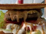 Beef Burger Waffles