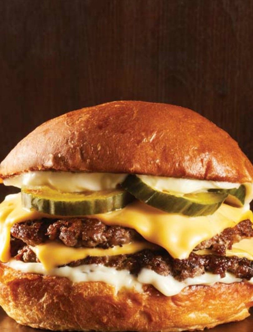 Beef Burger With Mix Cheese Sandwich