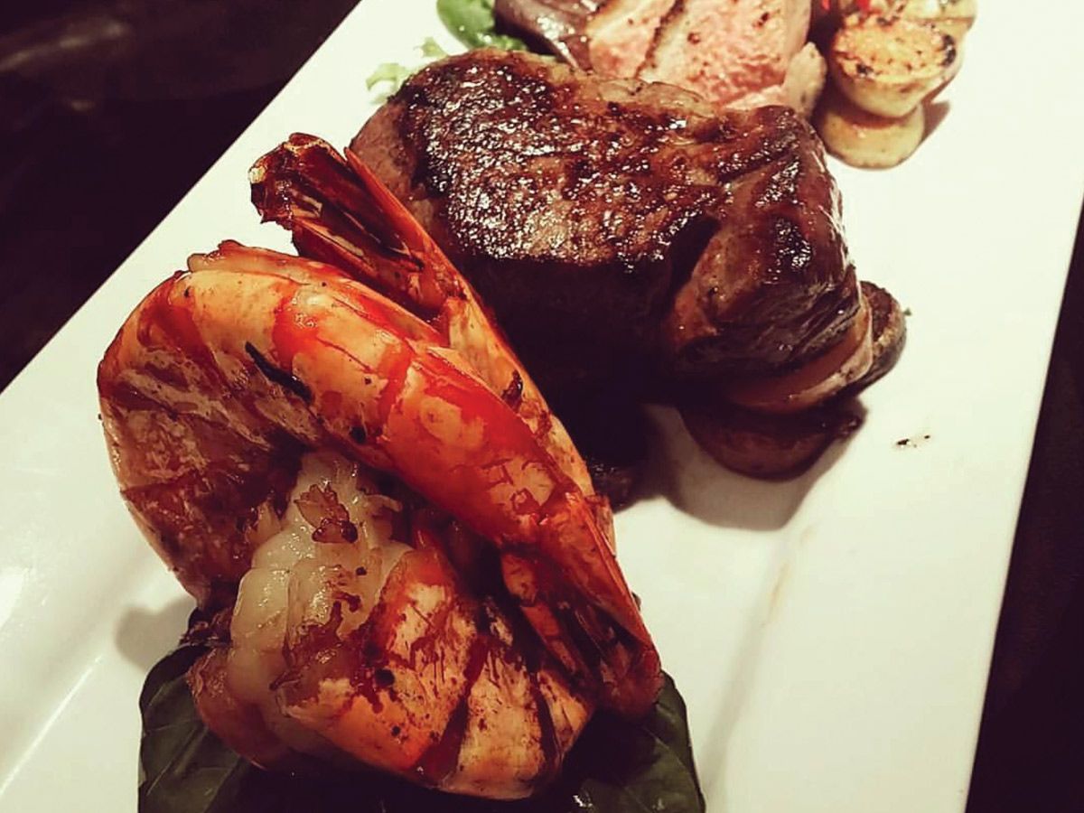 Beef Fillet And Shrimp
