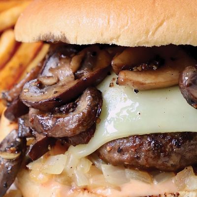 Beef mushroom burger