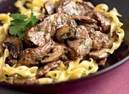 Beef stroganoff