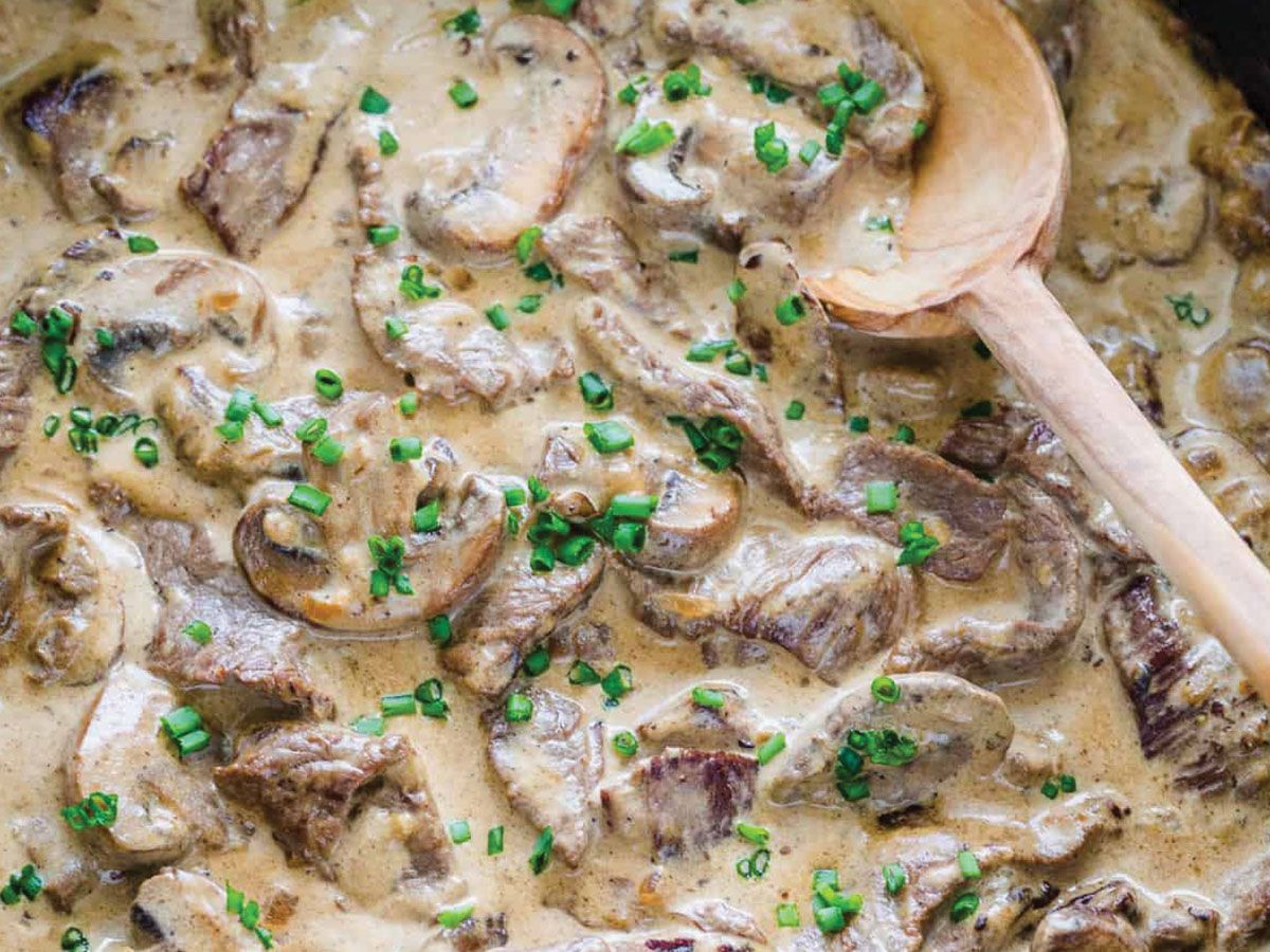 Beef stroganoff