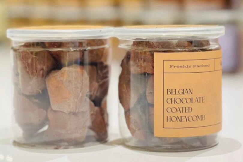 Belgian Chocolate Honeycomb biscuit Can