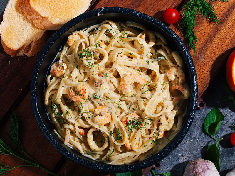 Beluga Seafood Pasta