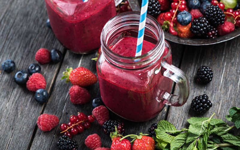 Berry With Mix Fruits Juice