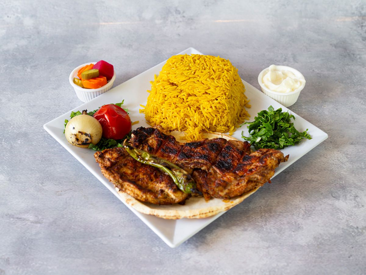 Grilled Chicken With Biriany Rice