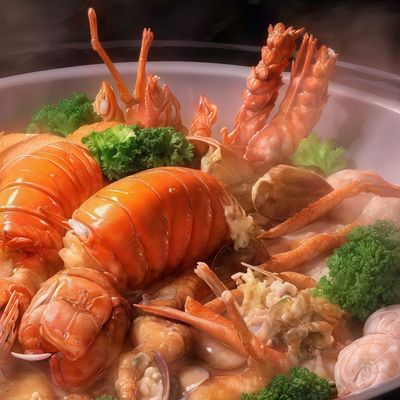 طبق المأكولات البحرية بيج دراجون