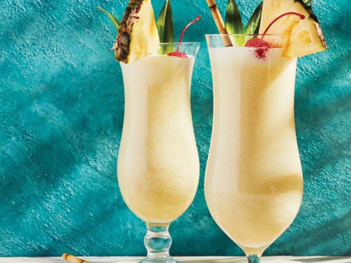 Bina colada cocktail