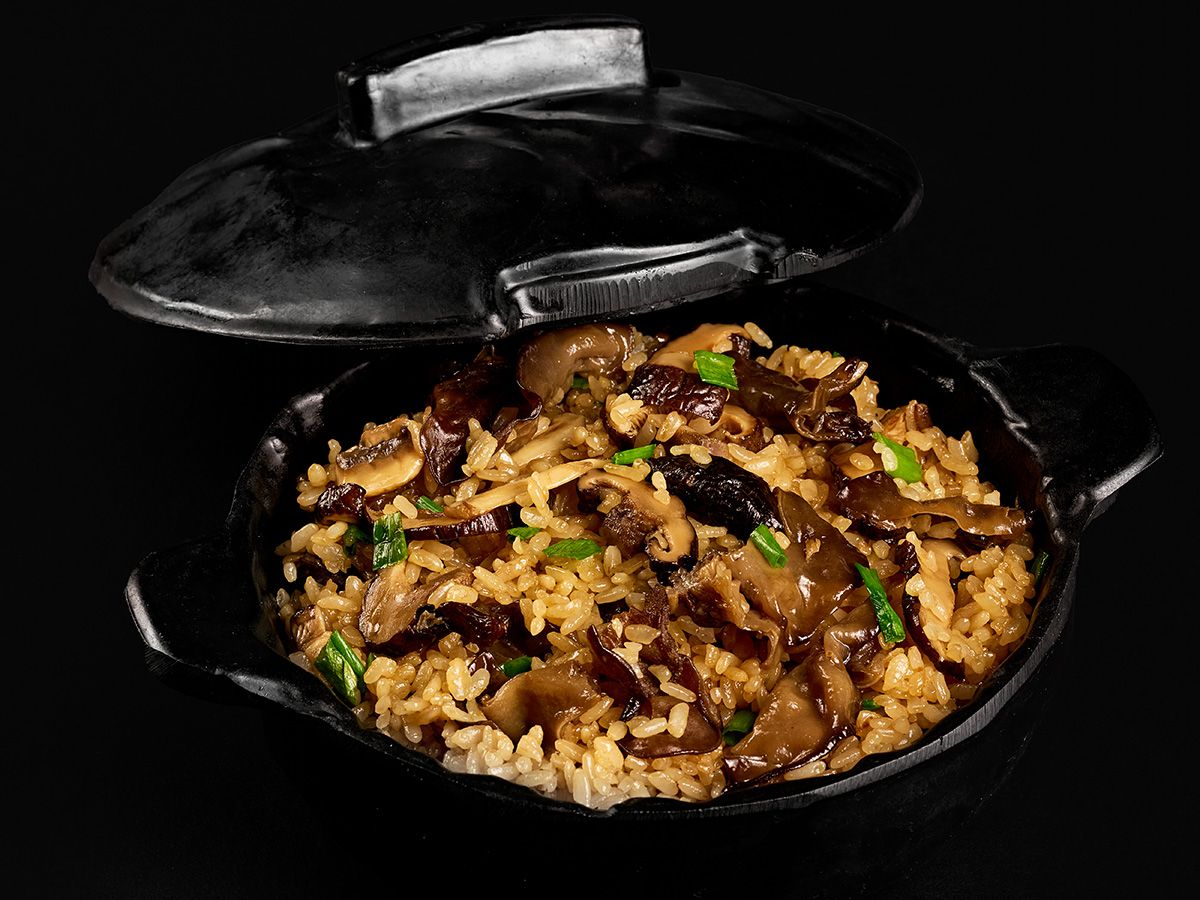 Black Mushroom Hot Pot Fried Rice