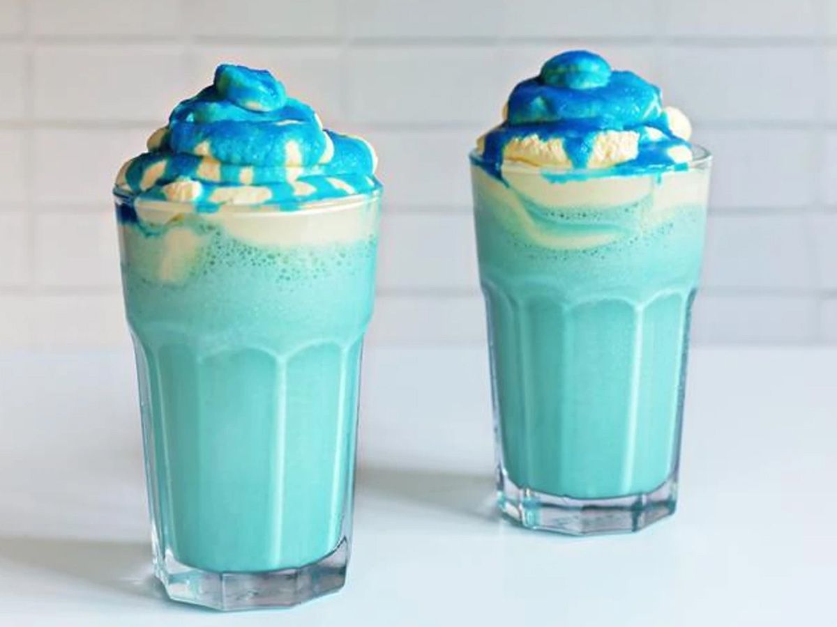 Blue milkshake