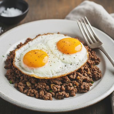 Corned Beef With Fried Eggs
