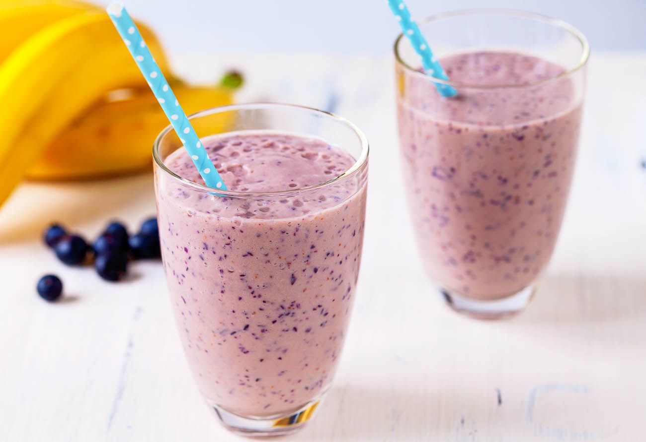 Banana With Berry Cocktail