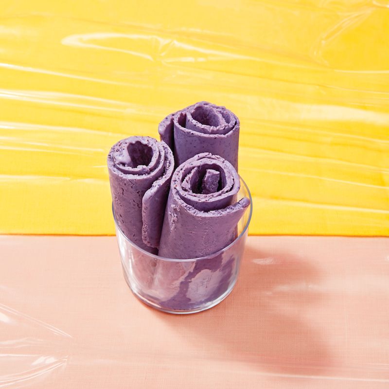 Blueberry Cheesecake Roll Ice Cream