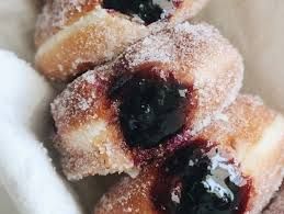 Blueberry Filled Doughnut
