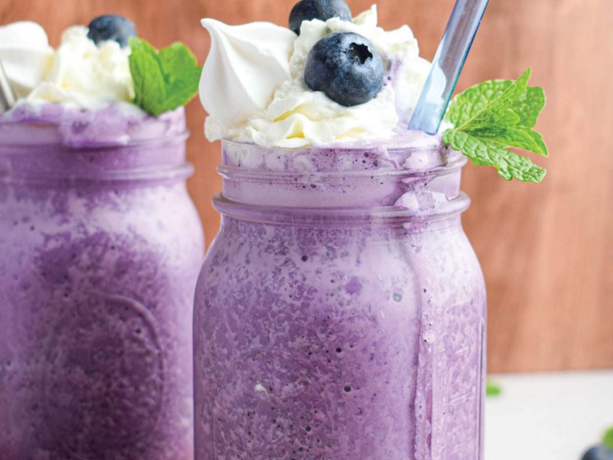 Blueberry milkshake
