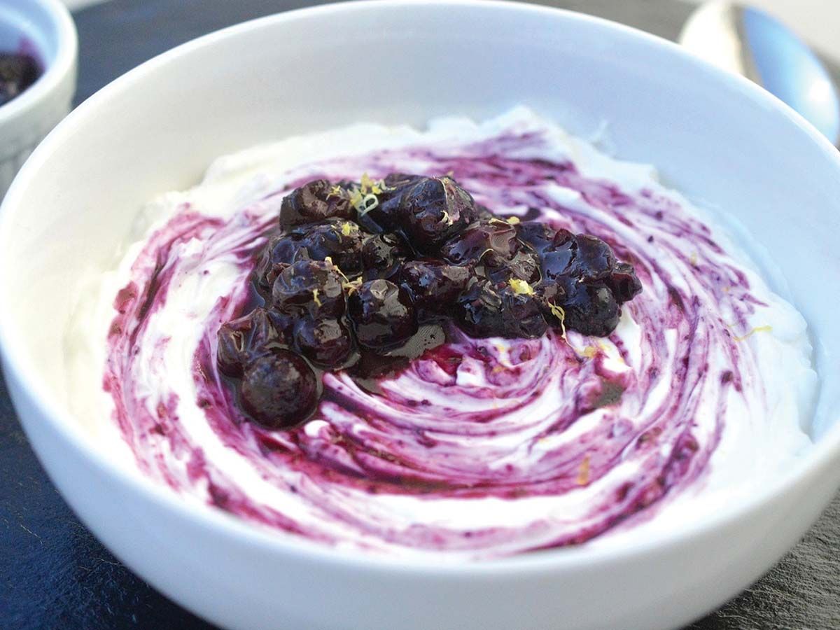 Blueberry yogurt
