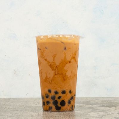 Peach Ice Boba Tea
