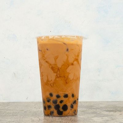 Boba Peach Frappe