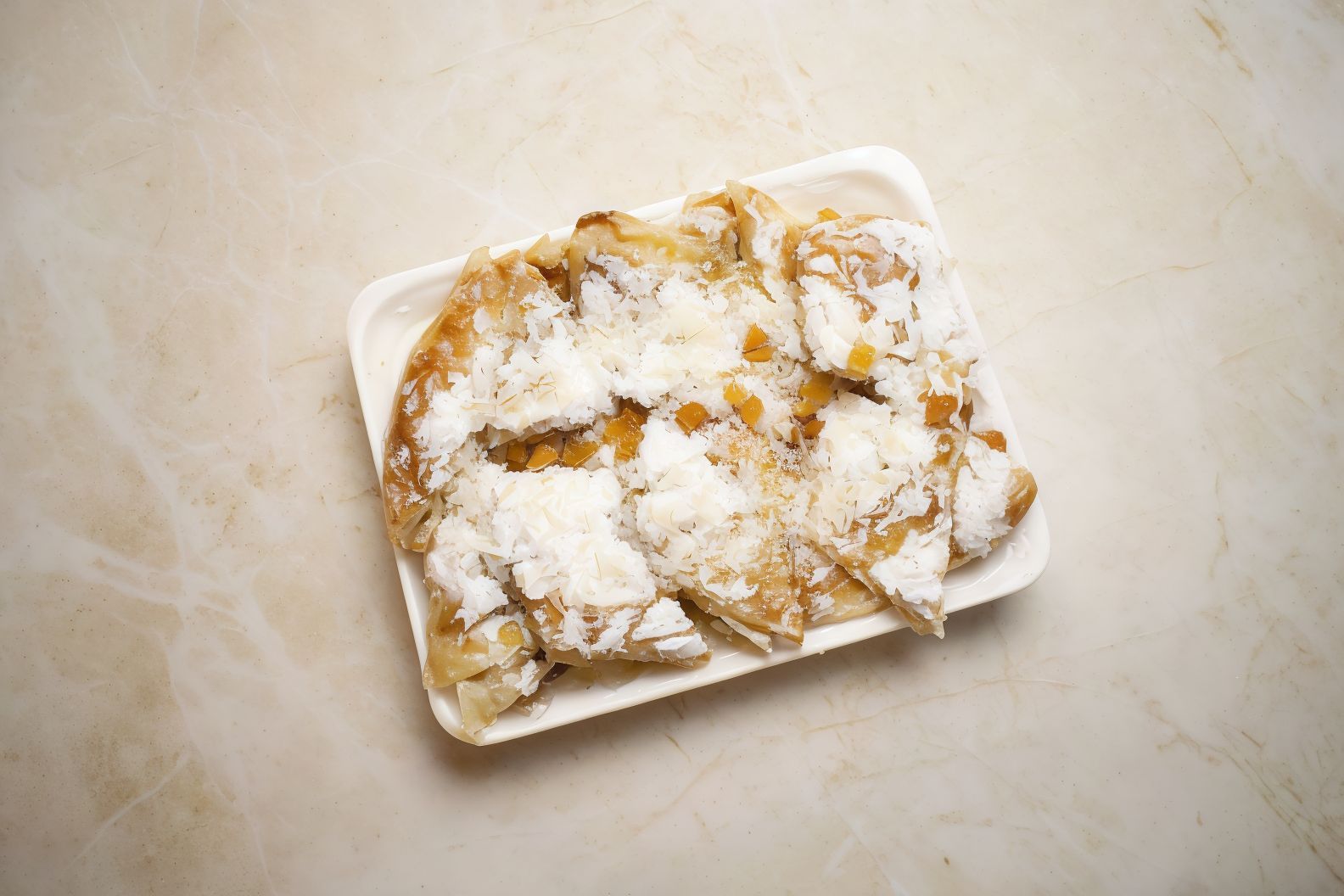Baghasha Pie With Coconut And Milk