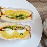 Potato Puree With Boiled Egg Sandwich