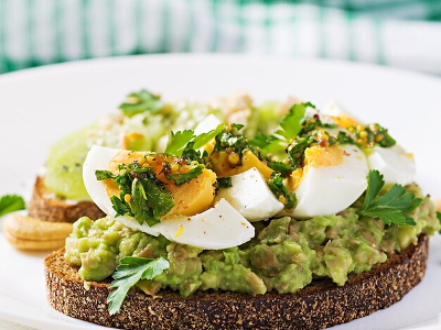 Omelette Eggs Puree Sandwich