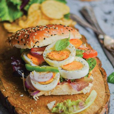 Boiled Eggs Sandwich