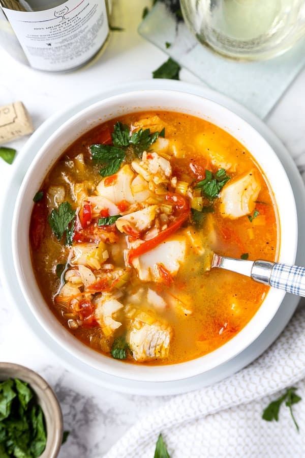 Boneless seafood soup