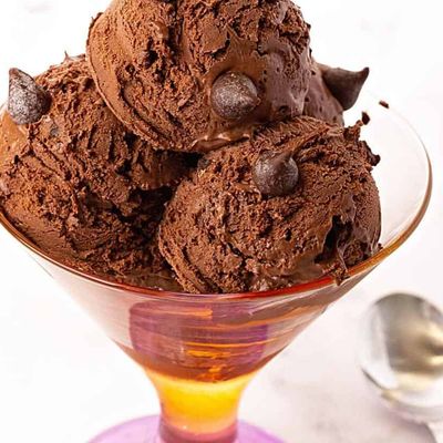 Bowl Chocolate Ice Cream