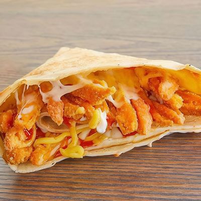 Chicken Pané Crêpe and Fries