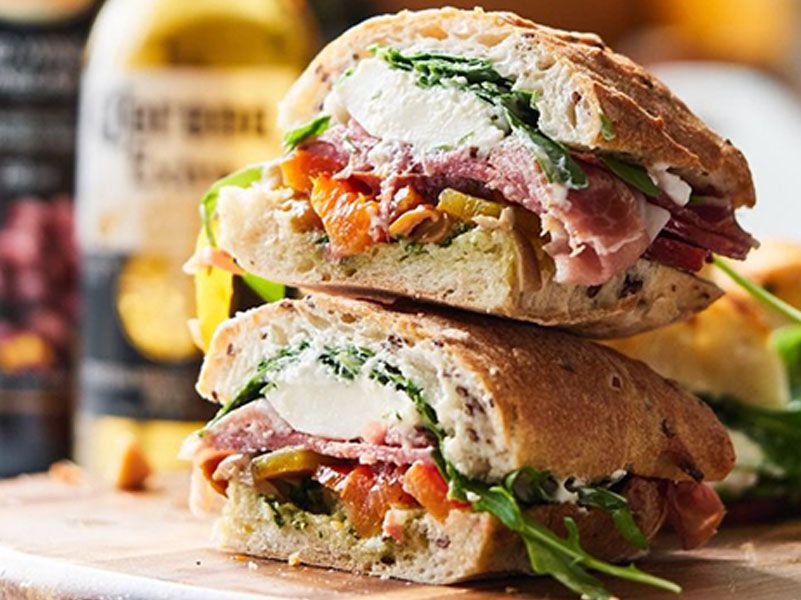 Bresaola Brie Baguette Sandwiches