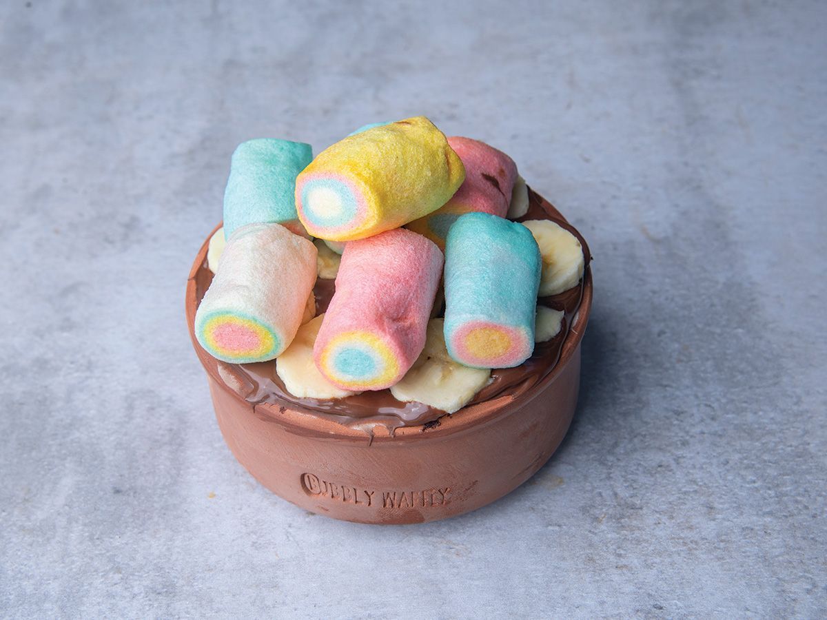 Bubbly Waffly Brownies Cake
