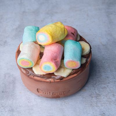 Bubbly Waffly Brownies Cake