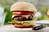 Plain Beef Burger Sandwich