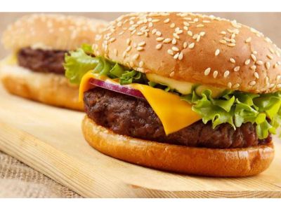 Burger On Grill