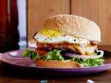 Burger With Eggs Sandwich