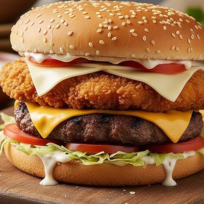 Burger & Chicken Royal Sandwich