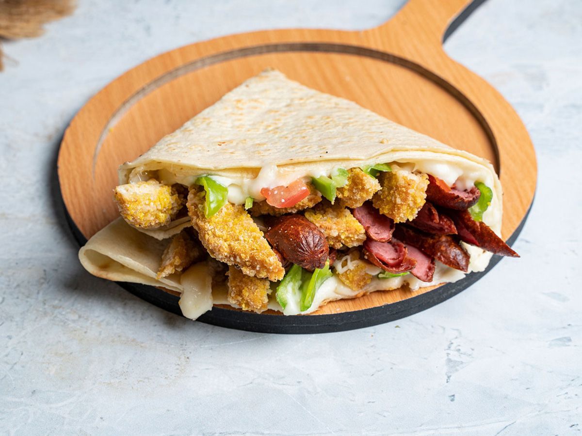 Burger And Crispy Crepe