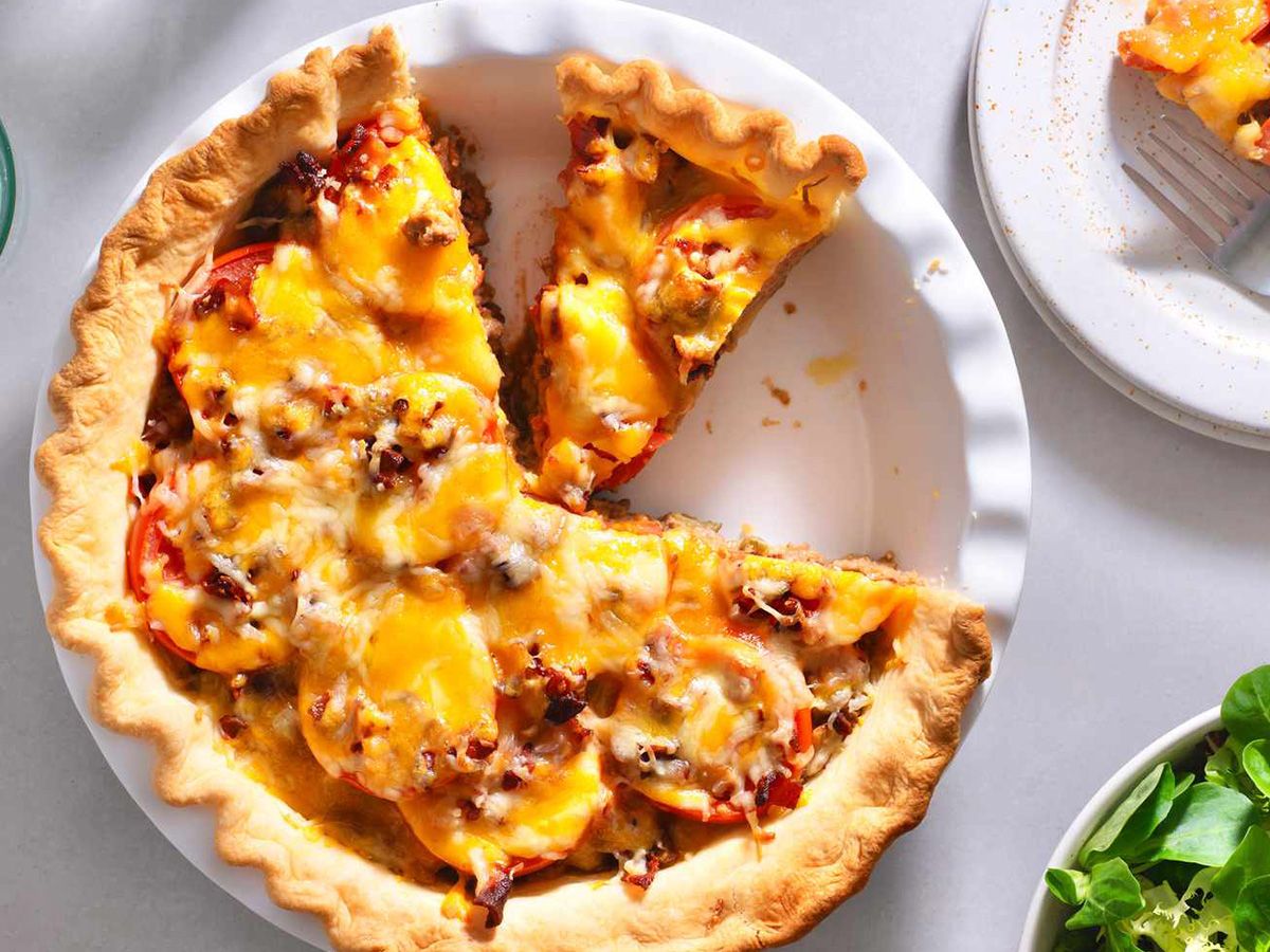 Burger pie