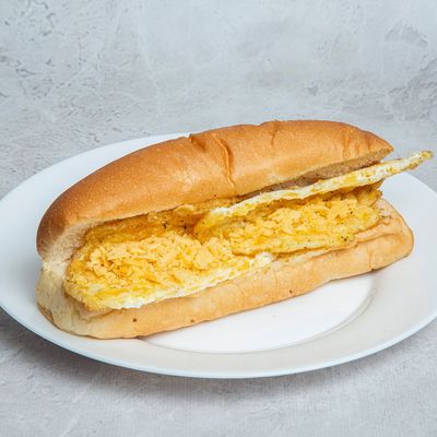 Butter omelette egg sandwich