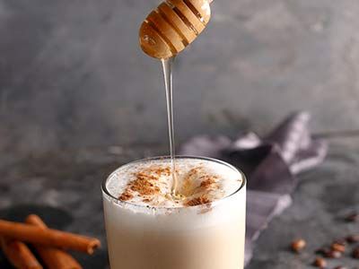 Iced Honey With Cinnamon Latte