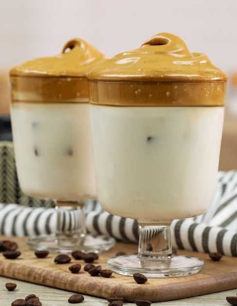 Dalgona iced coffee