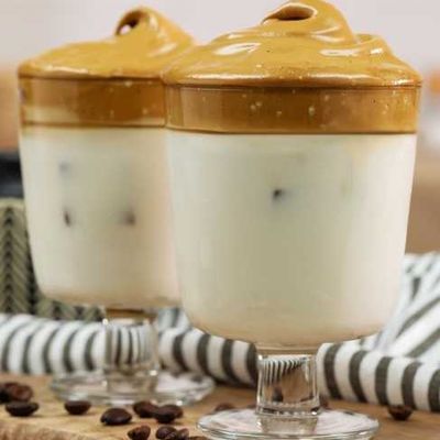 Dalgona iced coffee