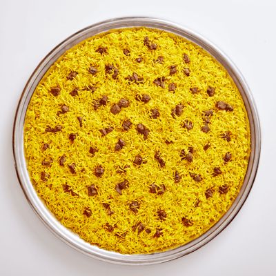 Small Tray Of Yellow Rice With Khalta
