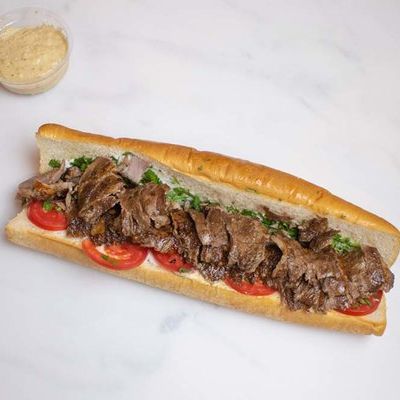Meat shawarma large and fries