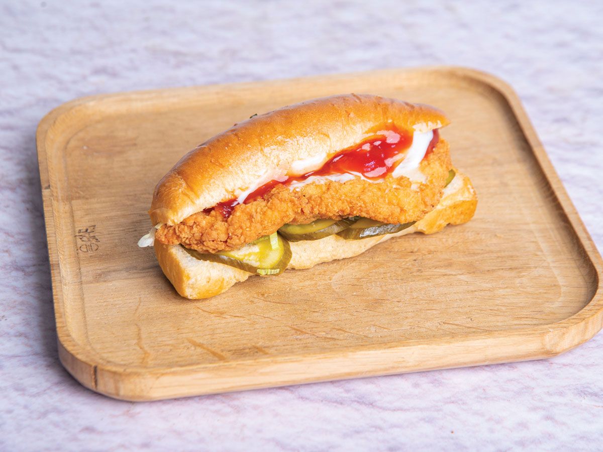 Chicken Pane Petit Pain Sandwich